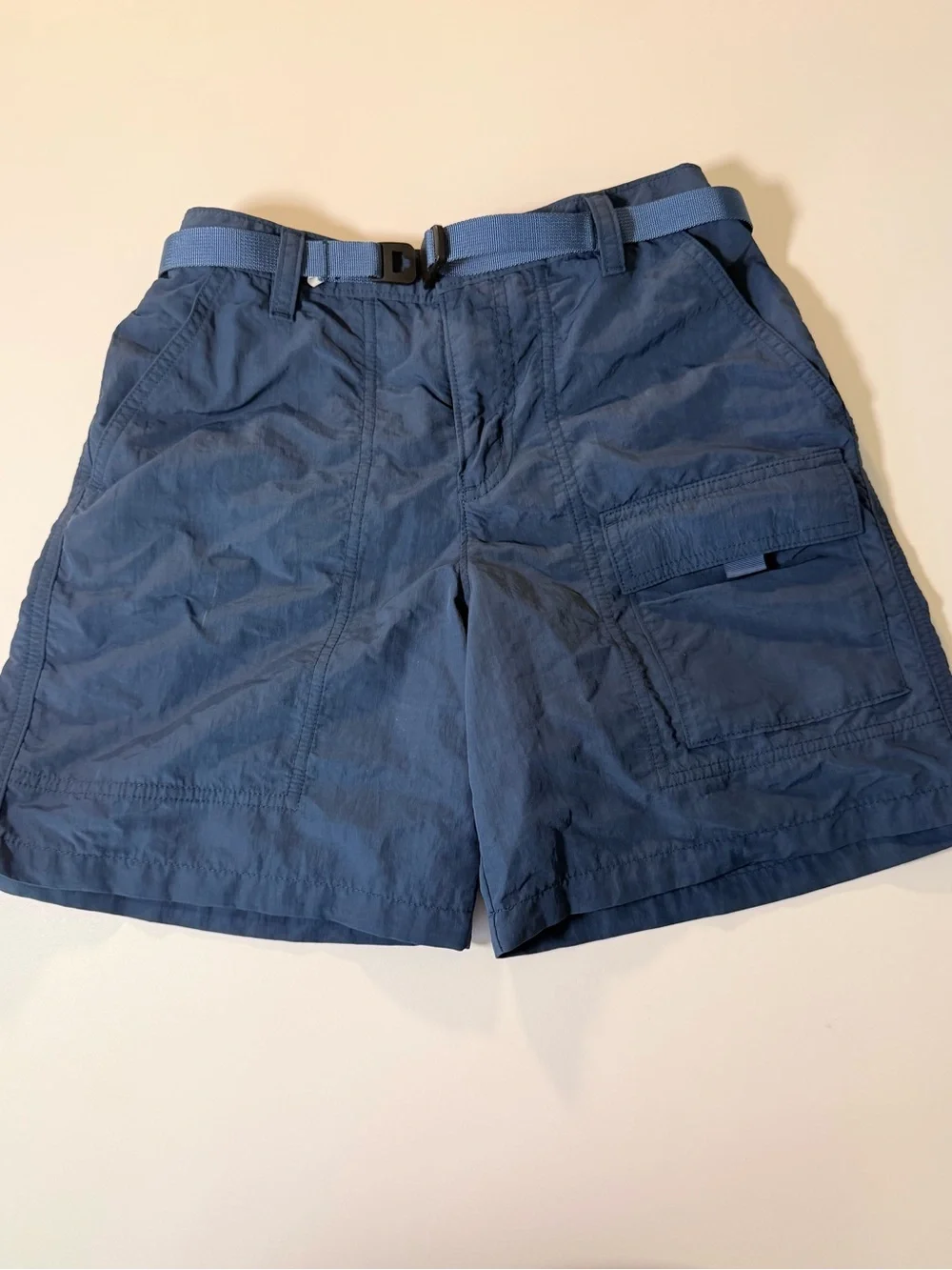 Patagonia Kids Outdoor Everyday Shorts Size L / 12 Blue Belted Cargo Gorpcore